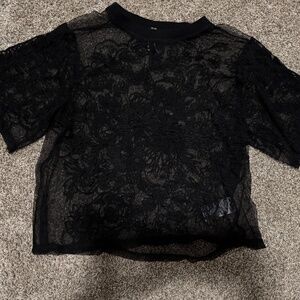 By Anthropologie Black Top